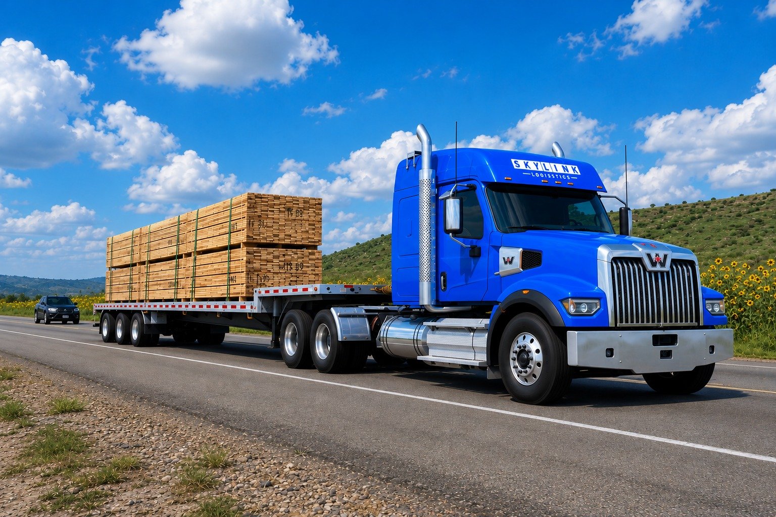 Step deck and open-deck freight
